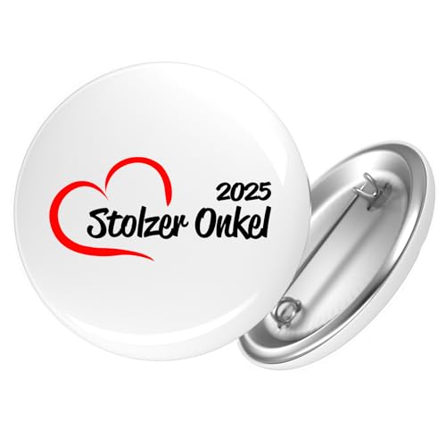 Huuraa Ansteckbutton Stolzer Onkel 2025 Herz Geschenk Größe 59mm Stolzer Onkel Accessoire Huuraa Ansteckbutton Stolzer Onkel 2025 Herz Geschenk Größe 59mm Stolzer Onkel Accessoire von Huuraa
