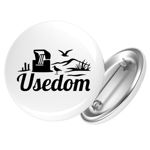 Huuraa Ansteckbutton Usedom Strandmotiv Geschenk Größe 59mm Usedom Accessoire Huuraa Ansteckbutton Usedom Strandmotiv Geschenk Größe 59mm Usedom Accessoire von Huuraa