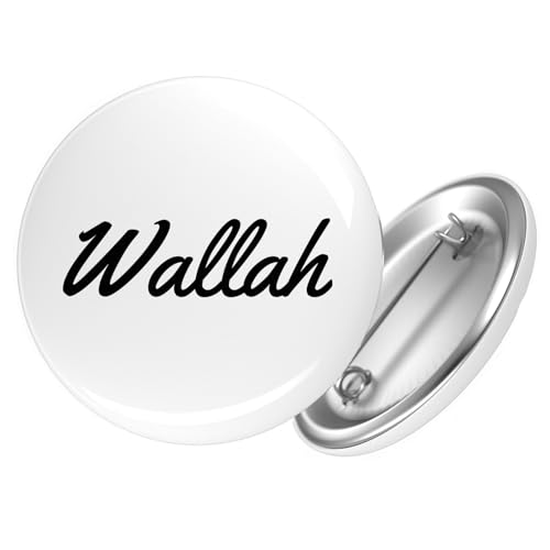Huuraa Ansteckbutton Wallah arabisch Schriftzug Geschenk Größe 59mm Anstecker Wallah Accessoire Huuraa Ansteckbutton Wallah arabisch Schriftzug Geschenk Größe 59mm Anstecker Wallah Accessoire von Huuraa