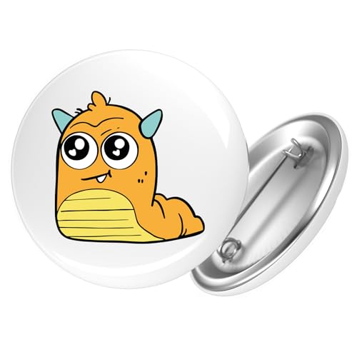 Huuraa Ansteckbutton süßes Monster Orange Geschenk Größe 59mm süßes Monster Accessoire Huuraa Ansteckbutton süßes Monster Orange Geschenk Größe 59mm süßes Monster Accessoire von Huuraa