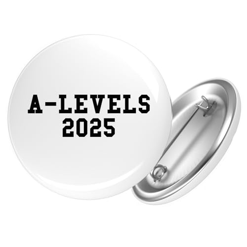 Huuraa Button A-Levels 2025 Abschluss Großbritannien Geschenk Größe 25mm A-Levels 2025 Geschenkidee von Huuraa