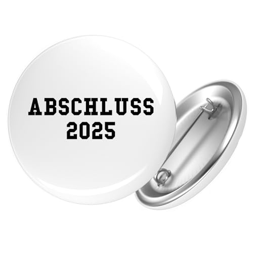 Huuraa Button Abschluss 2025 Schulabschluss Geschenk Größe 25mm Abschluss 2025 Geschenkidee von Huuraa