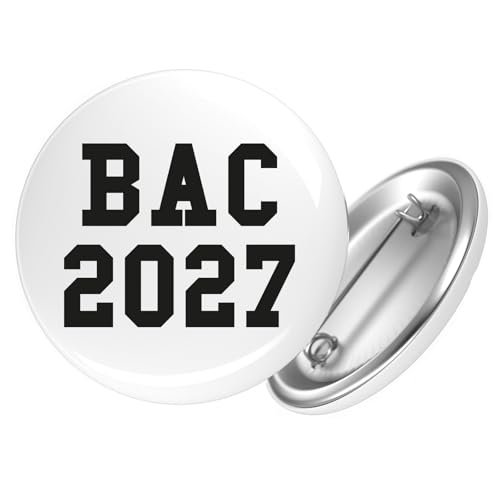 Huuraa Button BAC 2027 Abschluss Frankreich Geschenk Größe 25mm Anstecker BAC 2027 Geschenkidee Huuraa Button BAC 2027 Abschluss Frankreich Geschenk Größe 25mm Anstecker BAC 2027 Geschenkidee von Huuraa
