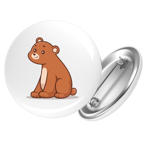Huuraa Button Bär Comic Geschenk Größe 25mm Bär Geschenkidee von Huuraa