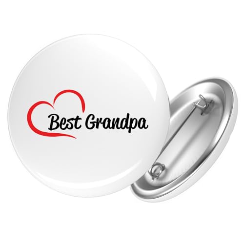 Huuraa Button Best Grandpa Heart Geschenk Größe 25mm Best Grandpa Geschenkidee Huuraa Button Best Grandpa Heart Geschenk Größe 25mm Best Grandpa Geschenkidee von Huuraa