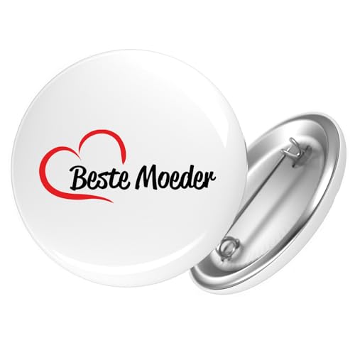 Huuraa Button Beste Moeder Hart Geschenk Größe 25mm Beste Moeder Geschenkidee von Huuraa