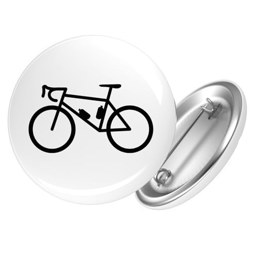 Huuraa Button Bike Fahrrad Ansteckbutton Größe 25mm mit Motiv für alle Biker Geschenk Idee für Freunde und Familie von Huuraa