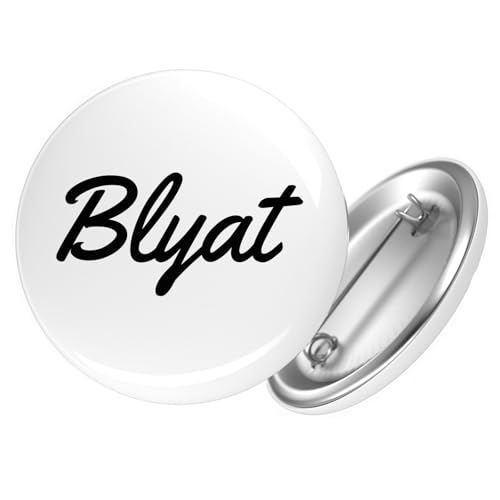 Huuraa Button Blyat russisch Schriftzug Geschenk Größe 25mm Anstecker Blyat Geschenkidee Huuraa Button Blyat russisch Schriftzug Geschenk Größe 25mm Anstecker Blyat Geschenkidee von Huuraa