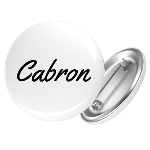 Huuraa Button Cabron spanisch Schriftzug Geschenk Größe 25mm Anstecker Cabron Geschenkidee Huuraa Button Cabron spanisch Schriftzug Geschenk Größe 25mm Anstecker Cabron Geschenkidee von Huuraa
