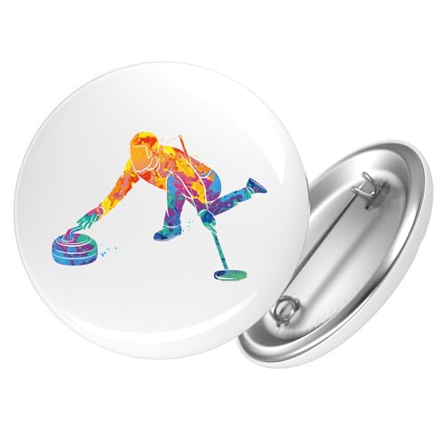 Huuraa Button Curling bunte Silhouette Geschenk Größe 25mm Curling Geschenkidee von Huuraa