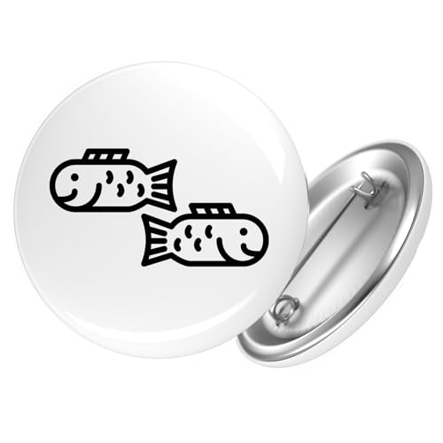 Huuraa Button Fische Sternzeichen Symbol Geschenk Größe 25mm Fische Geschenkidee Huuraa Button Fische Sternzeichen Symbol Geschenk Größe 25mm Fische Geschenkidee von Huuraa