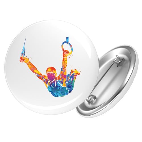 Huuraa Button Gymnastik Ringe Geschenk Größe 25mm Gymnastik Geschenkidee von Huuraa