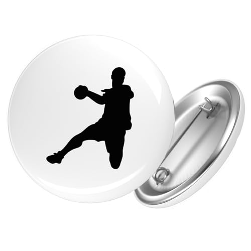 Huuraa Button Handball Silhouette Geschenk Größe 25mm Handball Geschenkidee Huuraa Button Handball Silhouette Geschenk Größe 25mm Handball Geschenkidee von Huuraa