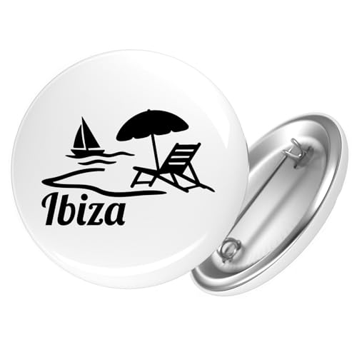 Huuraa Button Ibiza Spanien Geschenk Größe 25mm Ibiza Geschenkidee Huuraa Button Ibiza Spanien Geschenk Größe 25mm Ibiza Geschenkidee von Huuraa