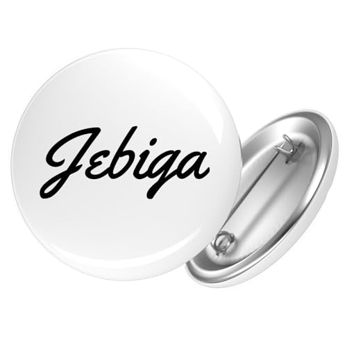 Huuraa Button Jebiga Balkan Schriftzug Geschenk Größe 25mm Anstecker Jebiga Geschenkidee Huuraa Button Jebiga Balkan Schriftzug Geschenk Größe 25mm Anstecker Jebiga Geschenkidee von Huuraa