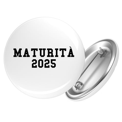 Huuraa Button Maturità 2025 Abschluss Italien Geschenk Größe 25mm Maturità 2025 Geschenkidee von Huuraa