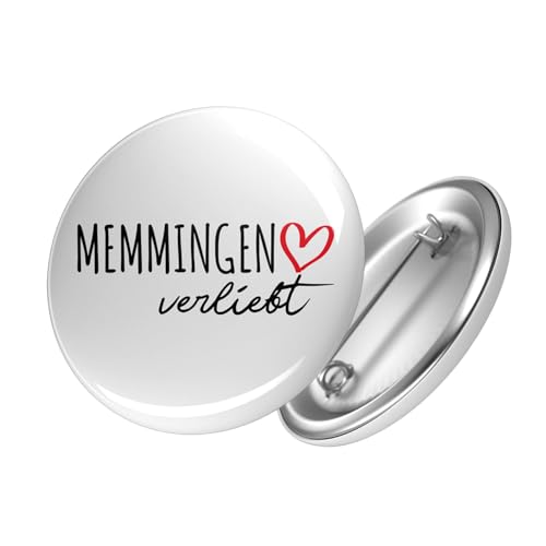 Huuraa Button Memmingen verliebt Ansteckbutton Größe 25mm mit Namen deiner Lieblingsstadt in Bayern Geschenk Idee für Freunde und Familie Huuraa Button Memmingen verliebt Ansteckbutton Größe 25mm mit Namen deiner Lieblingsstadt in Bayern Geschenk Idee für Freunde und Familie von Huuraa