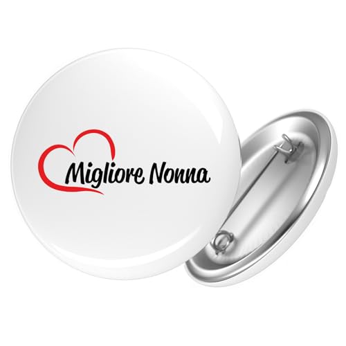 Huuraa Button Migliore Nonna Cuore Geschenk Größe 25mm Migliore Nonna Geschenkidee Huuraa Button Migliore Nonna Cuore Geschenk Größe 25mm Migliore Nonna Geschenkidee von Huuraa