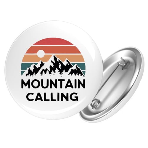 Huuraa Button Mountain Calling Berge Geschenk Größe 25mm Mountain Calling Geschenkidee von Huuraa