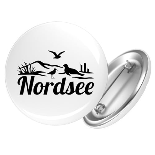 Huuraa Button Nordsee Strandmotiv Geschenk Größe 25mm Nordsee Geschenkidee Huuraa Button Nordsee Strandmotiv Geschenk Größe 25mm Nordsee Geschenkidee von Huuraa