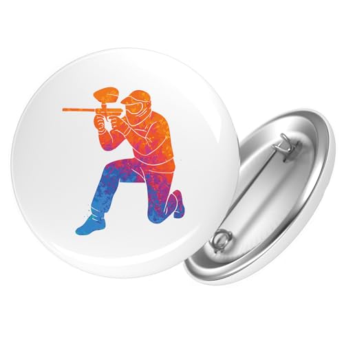 Huuraa Button Paintball bunte Silhouette Geschenk Größe 25mm Paintball Geschenkidee Huuraa Button Paintball bunte Silhouette Geschenk Größe 25mm Paintball Geschenkidee von Huuraa