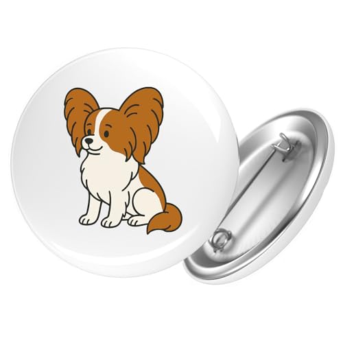 Huuraa Button Papillon Comic Papi Geschenk Größe 25mm Papillon Geschenkidee von Huuraa