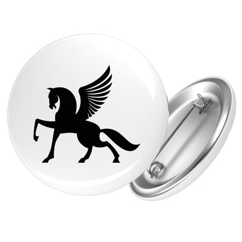 Huuraa Button Pegasus Silhouette Geschenk Größe 25mm Pegasus Geschenkidee Huuraa Button Pegasus Silhouette Geschenk Größe 25mm Pegasus Geschenkidee von Huuraa