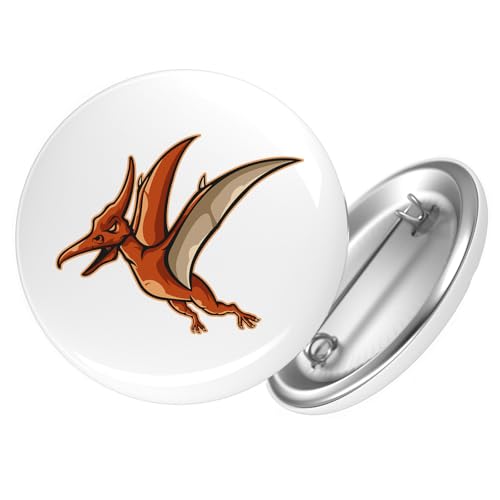 Huuraa Button Pteranodon Dinosaurier Geschenk Größe 25mm Pteranodon Geschenkidee von Huuraa