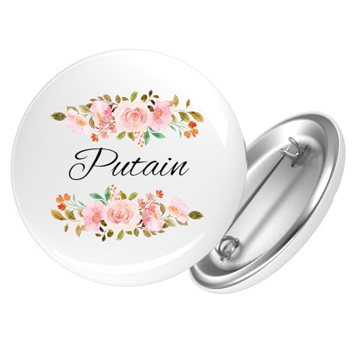 Huuraa Button Putain französisch Blumen Geschenk Größe 25mm Putain Geschenkidee von Huuraa