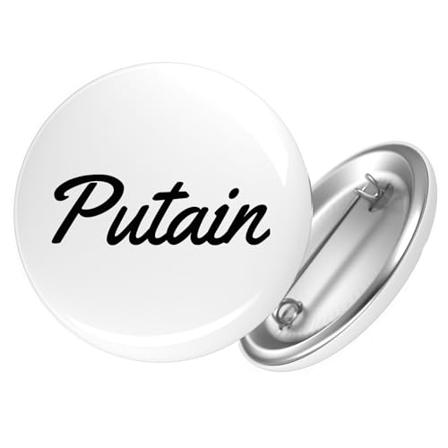 Huuraa Button Putain französisch Schriftzug Geschenk Größe 25mm Anstecker Putain Geschenkidee Huuraa Button Putain französisch Schriftzug Geschenk Größe 25mm Anstecker Putain Geschenkidee von Huuraa
