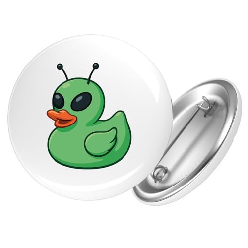 Huuraa Button Quietscheente Alien Gummiente Ufo Geschenk Größe 25mm Quietscheente Alien Geschenkidee von Huuraa