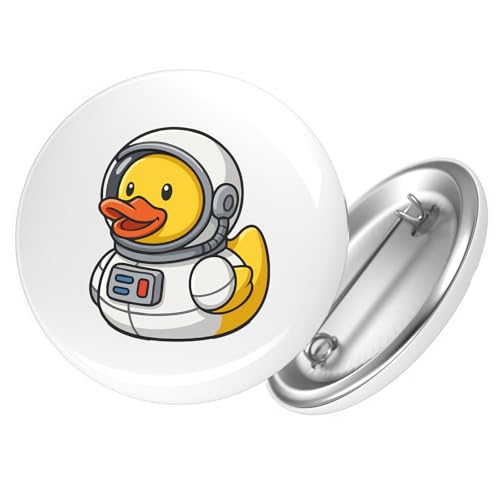 Huuraa Button Quietscheente Astronaut Gummiente Raumfahrer Geschenk Größe 25mm Quietscheente Astronaut Geschenkidee von Huuraa