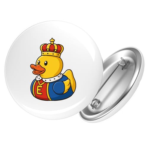 Huuraa Button Quietscheente König Gummiente King Geschenk Größe 25mm Quietscheente König Geschenkidee von Huuraa