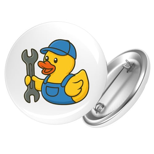 Huuraa Button Quietscheente Mechatronik Comic Gummiente Geschenk Größe 25mm Quietscheente Mechatronik Geschenkidee von Huuraa