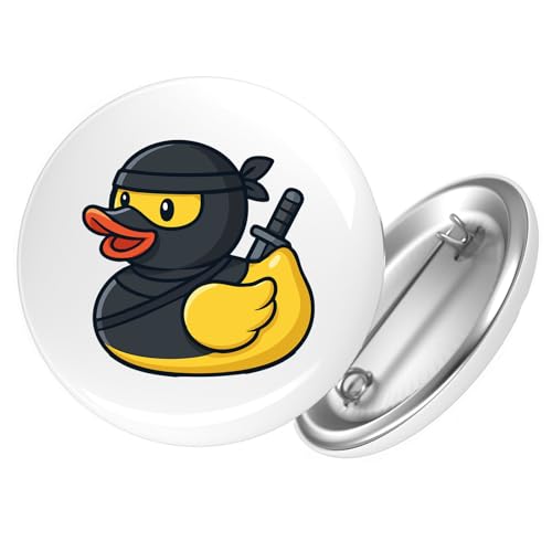 Huuraa Button Quietscheente Ninja Gummiente Krieger Geschenk Größe 25mm Quietscheente Ninja Geschenkidee Huuraa Button Quietscheente Ninja Gummiente Krieger Geschenk Größe 25mm Quietscheente Ninja Geschenkidee von Huuraa