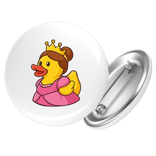 Huuraa Button Quietscheente Prinzessin Gummiente Princess Geschenk Größe 25mm Quietscheente Prinzessin Geschenkidee von Huuraa