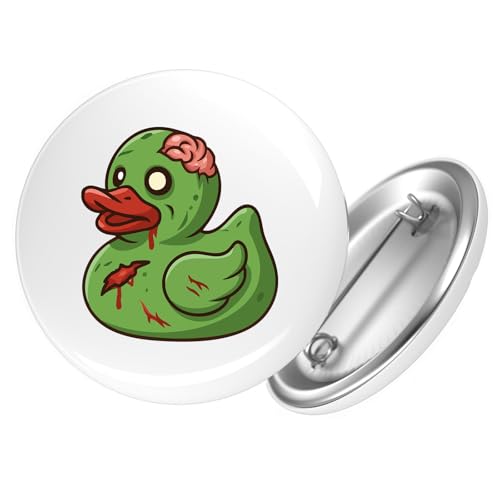 Huuraa Button Quietscheente Zombie Gummiente Halloween Geschenk Größe 25mm Quietscheente Zombie Geschenkidee von Huuraa