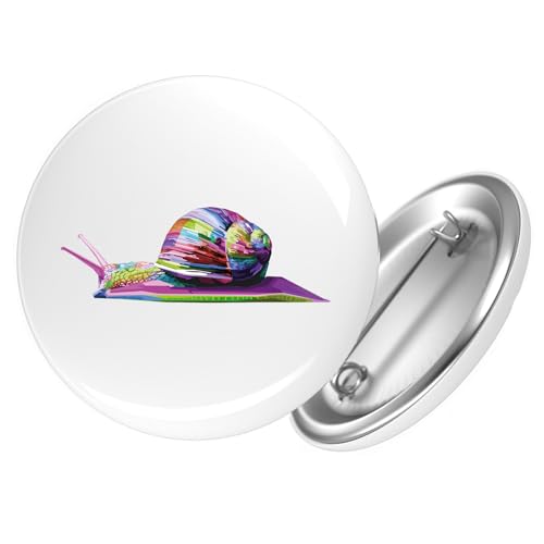 Huuraa Button Schnecke Colorful Geschenk Größe 25mm Schnecke Geschenkidee von Huuraa