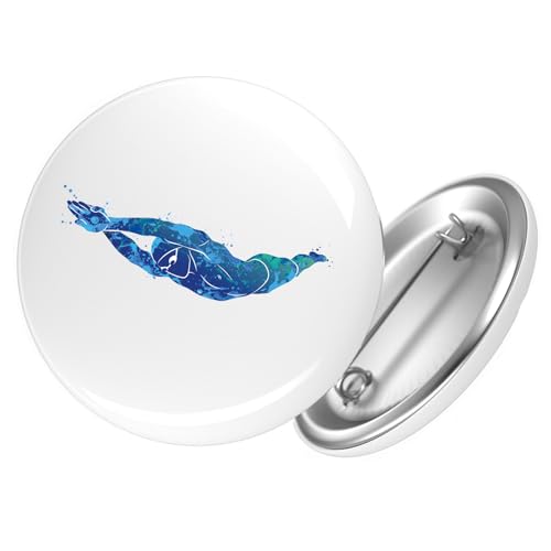 Huuraa Button Schwimmen bunte Silhouette Geschenk Größe 25mm Schwimmen Geschenkidee Huuraa Button Schwimmen bunte Silhouette Geschenk Größe 25mm Schwimmen Geschenkidee von Huuraa