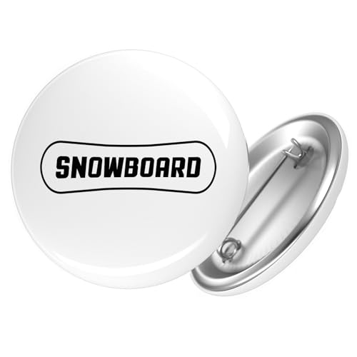 Huuraa Button Snowbord Schriftzug Geschenk Größe 25mm Snowbord Geschenkidee Huuraa Button Snowbord Schriftzug Geschenk Größe 25mm Snowbord Geschenkidee von Huuraa