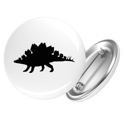 Huuraa Button Stegosaurus Dinosaurier Geschenk Größe 25mm Stegosaurus Geschenkidee von Huuraa