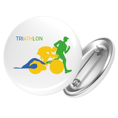 Huuraa Button Triathlon Schwimmen, Radfahren und Laufen Geschenk Größe 25mm Triathlon Geschenkidee Huuraa Button Triathlon Schwimmen, Radfahren und Laufen Geschenk Größe 25mm Triathlon Geschenkidee von Huuraa