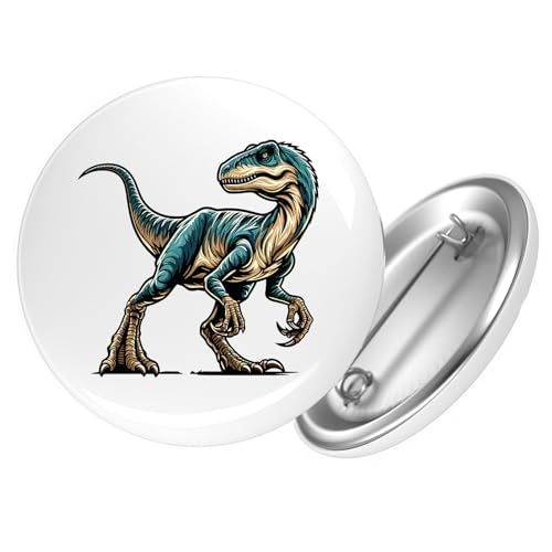 Huuraa Button Velociraptor Dinosaurier Geschenk Größe 25mm Velociraptor Geschenkidee von Huuraa