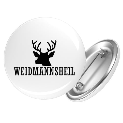 Huuraa Button Weidmannsheil Hirsch Jägergruß Geschenk Größe 25mm Weidmannsheil Hirsch Geschenkidee von Huuraa