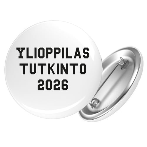Huuraa Button Ylioppilastutkinto 2026 Abschluss Finnland Geschenk Größe 25mm Anstecker Ylioppilastutkinto 2026 Geschenkidee Huuraa Button Ylioppilastutkinto 2026 Abschluss Finnland Geschenk Größe 25mm Anstecker Ylioppilastutkinto 2026 Geschenkidee von Huuraa