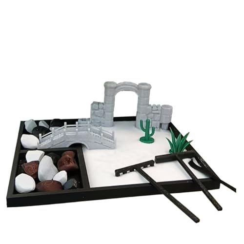 Zen Garden Kit, Zen Deko Garten Set, Miniatur Zen Garten, Desktop Zen Garden Kit Japanische Zen Garten Dekoration, Zen Garden Kit, Tabletop Zen Garden, Dekorativer Sand Zen Garten Zen Garden Kit, Zen Deko Garten Set, Miniatur Zen Garten, Desktop Zen Garden Kit Japanische Zen Garten Dekoration, Zen Garden Kit, Tabletop Zen Garden, Dekorativer Sand Zen Garten von Huvqianu