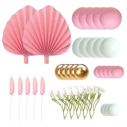 Ball Cake Toppers, Gold Pink White Cake Decorations, Fan Balls Cake Decor, Pearl Ball Baking Toppers, Elegant Cake Decorations, Reusable Stylish Birthday Cake Supplies, Cake Topper for Wedding Ball Cake Toppers, Gold Pink White Cake Decorations, Fan Balls Cake Decor, Pearl Ball Baking Toppers, Elegant Cake Decorations, Reusable Stylish Birthday Cake Supplies, Cake Topper for Wedding von Huvqianu