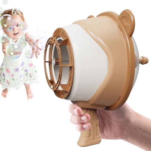 Bubbles Blower Toy, Handheld Air Cannon, 4.02x2.64in Wind-Powered Bubble Maker, Lightweight Outdoor Equipment, Easy to Use Design for Park, Beach, Yard, Patio, Water Play von Huvqianu