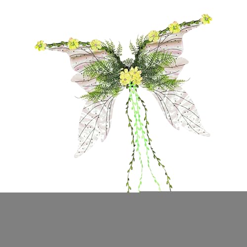 Fairy Wings Costume, Woman Festival Wear, 40.55x27.56in Celebrations Supplies Accessory, Lightweight Comfortable Fit, Holiday Celebration Costume for Pride Stage Performance Use Fairy Wings Costume, Woman Festival Wear, 40.55x27.56in Celebrations Supplies Accessory, Lightweight Comfortable Fit, Holiday Celebration Costume for Pride Stage Performance Use von Huvqianu