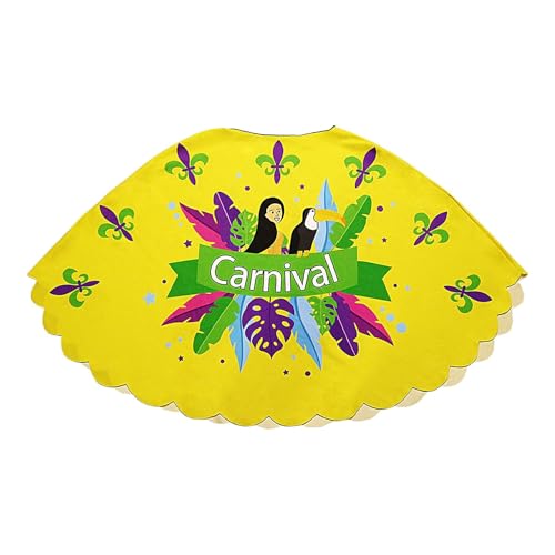Huvqianu Brazilian Carnival Cape, Masquerade Cloak Costume, 29.53x47.24in Fashionable Cosplay, Ideal for Carnival, Halloween, and Stage Performances, Vibrant Party Costume Accessory Huvqianu Brazilian Carnival Cape, Masquerade Cloak Costume, 29.53x47.24in Fashionable Cosplay, Ideal for Carnival, Halloween, and Stage Performances, Vibrant Party Costume Accessory von Huvqianu